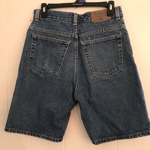 High waisted jean shorts